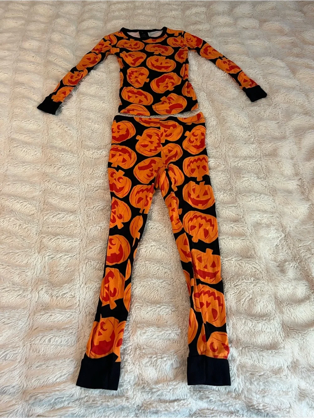 Hyde & EEK! Kids Halloween Jack-O'-Lantern Pajama Set Kids Size 8